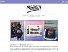 Tablet Screenshot of mazzserv.com